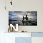Penguin Love Print on Wrapped Canvas (6"H x 12"W x 1.5"D)