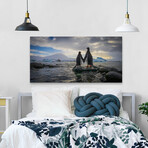 Penguin Love Print on Wrapped Canvas (6"H x 12"W x 1.5"D)
