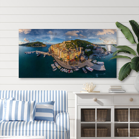 Porto Venere Print on Wrapped Canvas (6"H x 12"W x 1.5"D)