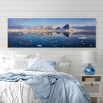 Glacial Still Print on Wrapped Canvas (5"H x 15"W x 1.5"D)
