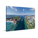 Speedboat Lane Print on Wrapped Canvas (8"H x 12"W x 1.5"D)