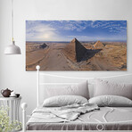 Egypt Pyramid Print on Wrapped Canvas (6"H x 12"W x 1.5"D)