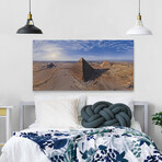 Egypt Pyramid Print on Wrapped Canvas (6"H x 12"W x 1.5"D)