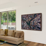 Chicago Aerial Framed Print (12"H x 18"W x 1.5"D)