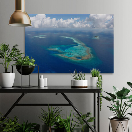 Maldives Print on Wrapped Canvas (8"H x 12"W x 1.5"D)