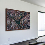 Chicago Aerial Framed Print (12"H x 18"W x 1.5"D)