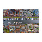 Amsterdam Print on Wrapped Canvas (8"H x 12"W x 1.5"D)
