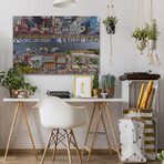 Amsterdam Print on Wrapped Canvas (8"H x 12"W x 1.5"D)