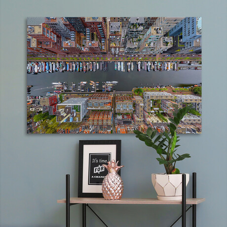 Amsterdam Print on Wrapped Canvas (8"H x 12"W x 1.5"D)