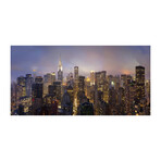 USA NY Print on Wrapped Canvas (6"H x 12"W x 1.5"D)