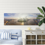 Shanghai Sunrise Print on Wrapped Canvas (5"H x 15"W x 1.5"D)