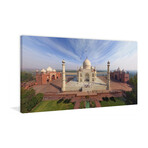 Taj Mahal Print on Wrapped Canvas (6"H x 12"W x 1.5"D)