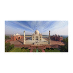 Taj Mahal Print on Wrapped Canvas (6"H x 12"W x 1.5"D)