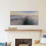 Foggy Bridge Print on Wrapped Canvas (6"H x 12"W x 1.5"D)