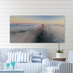 Foggy Bridge Print on Wrapped Canvas (6"H x 12"W x 1.5"D)