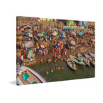 Seaside Party Print on Wrapped Canvas (8"H x 12"W x 1.5"D)