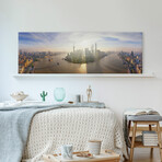 Shanghai Sunrise Print on Wrapped Canvas (5"H x 15"W x 1.5"D)