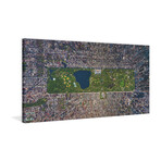 USA NY Aerial Print on Wrapped Canvas (6"H x 12"W x 1.5"D)