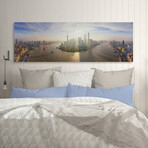 Shanghai Sunrise Print on Wrapped Canvas (5"H x 15"W x 1.5"D)