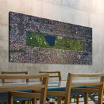 USA NY Aerial Print on Wrapped Canvas (6"H x 12"W x 1.5"D)