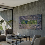 USA NY Aerial Print on Wrapped Canvas (6"H x 12"W x 1.5"D)