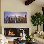 USA NY Print on Wrapped Canvas (6"H x 12"W x 1.5"D)