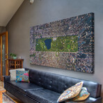 USA NY Aerial Print on Wrapped Canvas (6"H x 12"W x 1.5"D)