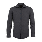 Aaron Long Sleeve Button Up Shirt // Dark Gray (S)