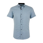 Luke Short Sleeve Button Up Shirt // Turquoise (XL)