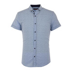 Frank Short Sleeve Button Up Shirt // Blue (2XL)