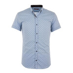 Stanley Short Sleeve Button Up Shirt // Blue (L)