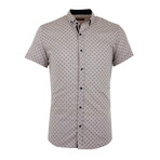 Peter Short Sleeve Button Up Shirt // Cream (L)