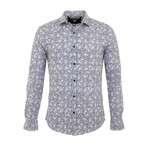 Jonah Long Sleeve Button Up Shirt // Blue (L)