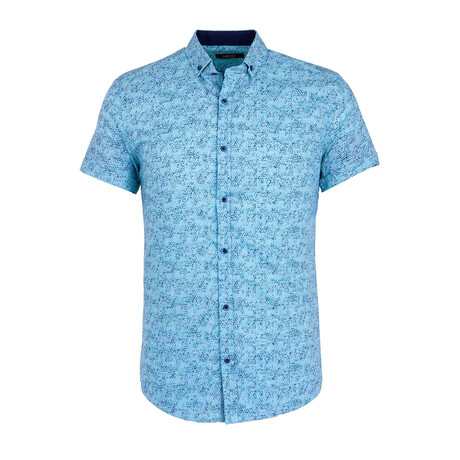 Colby Short Sleeve Button Up Shirt // Mint Green (XS)
