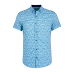 Colby Short Sleeve Button Up Shirt // Mint Green (L)