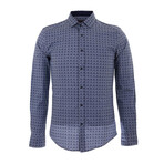 Preston Long Sleeve Button Up Shirt // Navy (3XL)