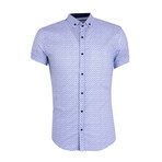 Sean Short Sleeve Button Up Shirt // Sax (L)