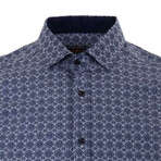 Preston Long Sleeve Button Up Shirt // Navy (M)