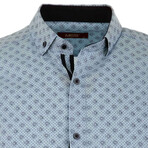 Luke Short Sleeve Button Up Shirt // Turquoise (2XL)