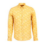 Justin Long Sleeve Button Up Shirt // Yellow (S)