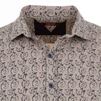 Kevin Long Sleeve Button Up Shirt // Beige (XL)