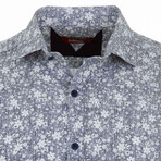 Jonah Long Sleeve Button Up Shirt // Blue (S)