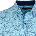 Colby Short Sleeve Button Up Shirt // Mint Green (L)