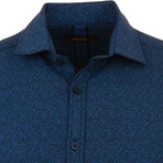 Henry Long Sleeve Button Up Shirt // Indigo (M)