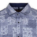 Chris Long Sleeve Button Up Shirt // Dark Blue (2XL)