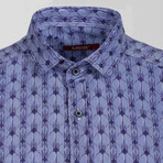 Louie Long Sleeve Button Up Shirt // Dark Blue (L)