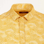 Justin Long Sleeve Button Up Shirt // Yellow (M)