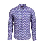 Erik Long Sleeve Button Up Shirt // Dark Blue (2XL)