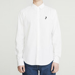 Key Long Sleeve Button-Up Shirt // White (L)