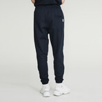 Drawstring Jogger Sweatpants // Navy (L)